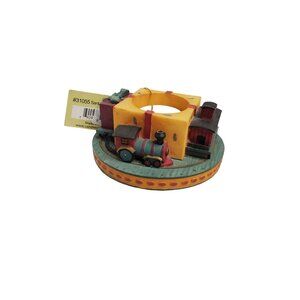 vintage candle toppers santas village train candle topper